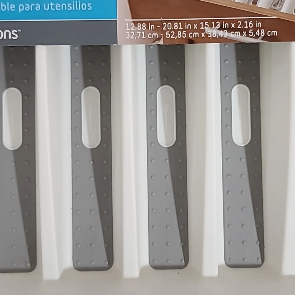 Expandable Kitchen Drawer Organizer + Silverware Insert/Spice Organizer - NWT